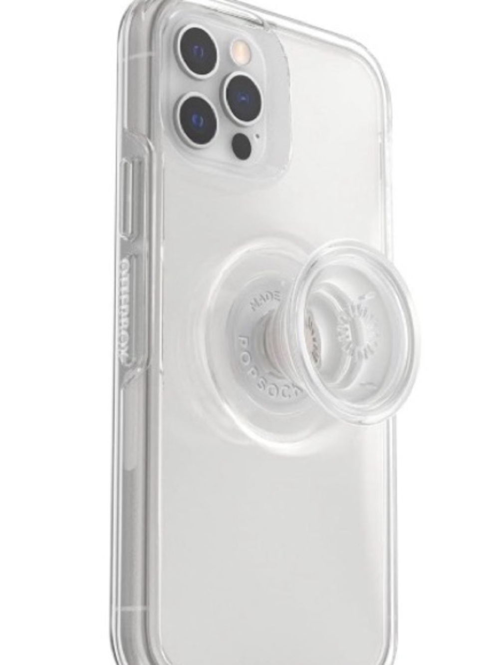 OtterBox + Pop Symmetry Series Clear Case with PopGrip for iPhone 12 & 12 pro